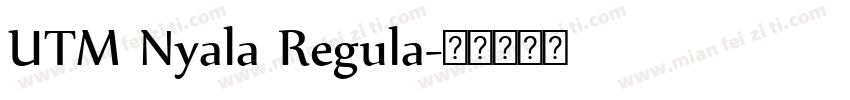 UTM Nyala Regula字体转换
